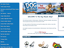 Tablet Screenshot of dogmuzzle.com